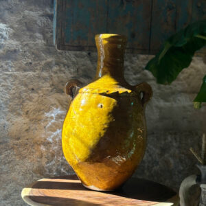 Jarrón Ceramica Mostaza