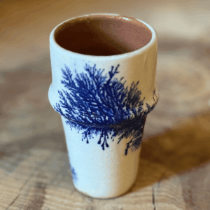Mini Vaso Ramas Azul