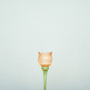 Candelabro Tulipán Coral Grande
