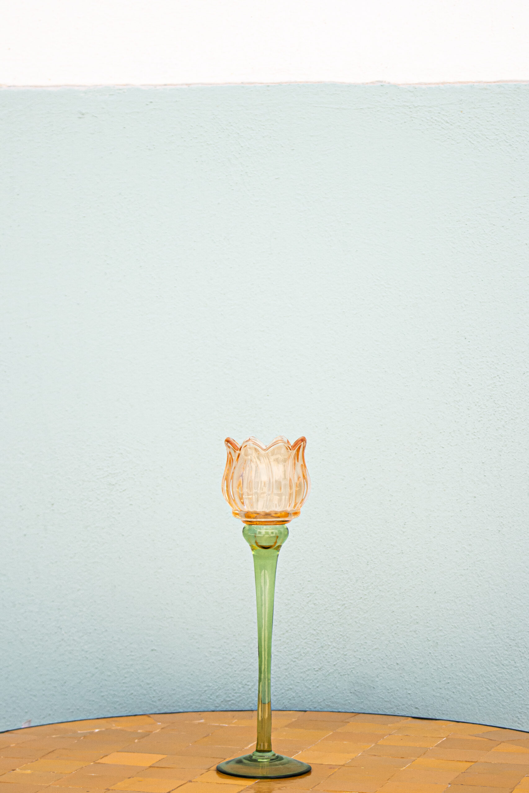 Candelabro Tulipán Coral Grande