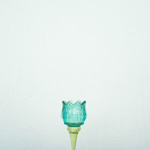 Candelabro Tulipán Aqua Mediano