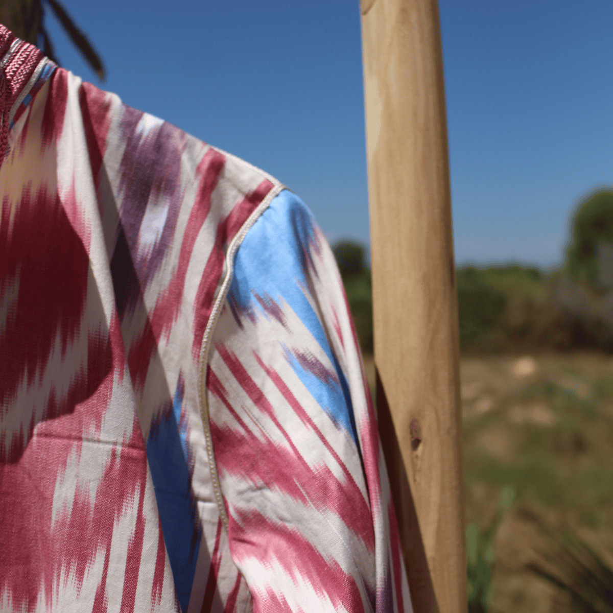 Chaqueta Malikat Azul, Burdeos & Blanca - Imagen 2
