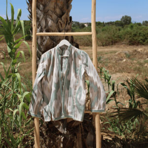 Chaqueta Malikat Verde Agua & Arena