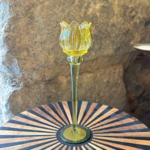 Candelabro Tulipán Amarillo Grande