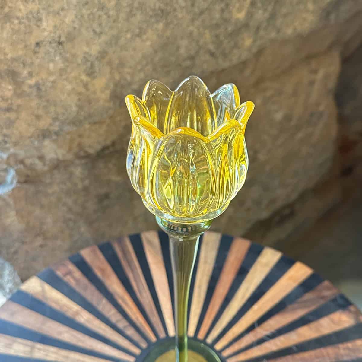 Candelabro Tulipán Amarillo Grande - Imagen 3