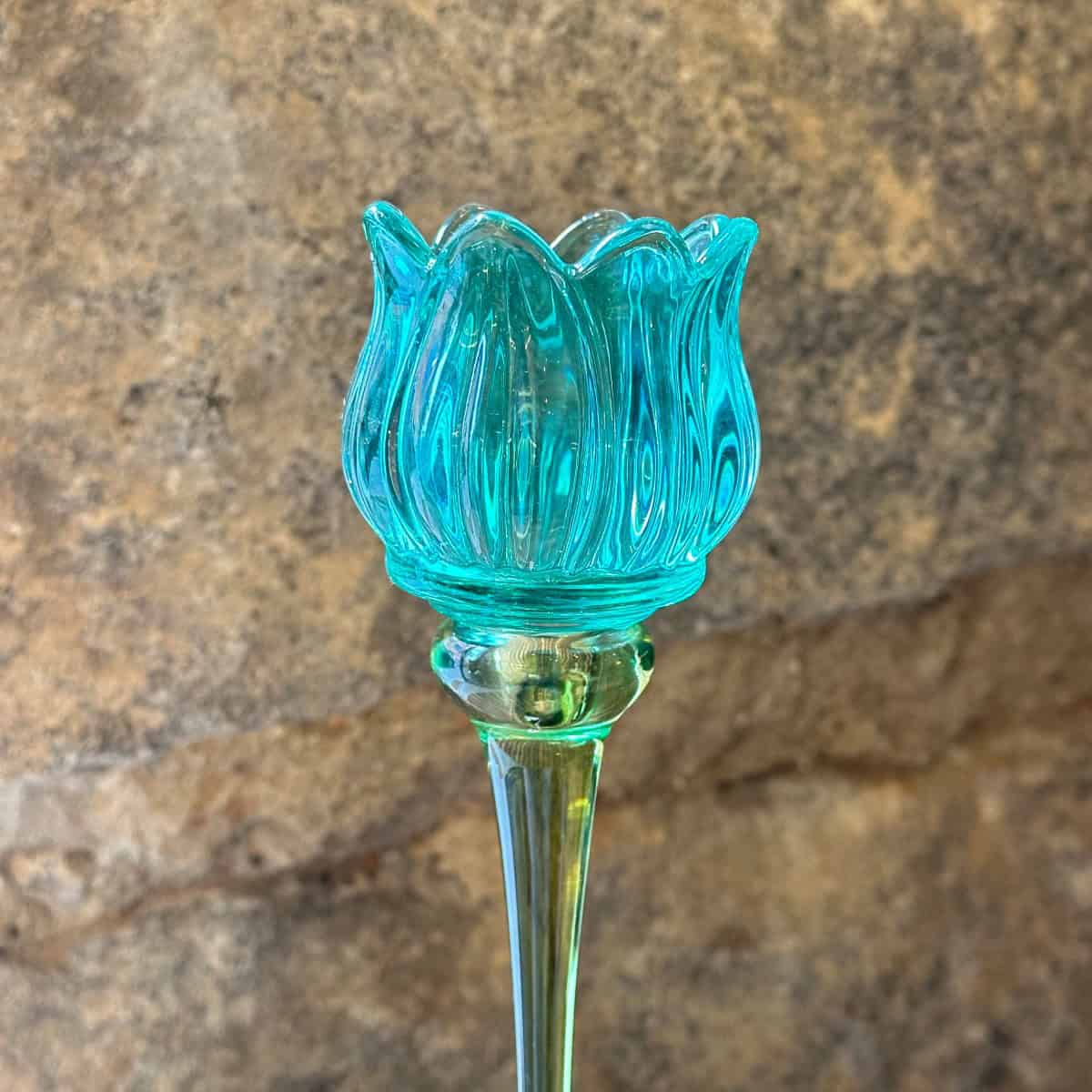 Candelabro Tulipán Aqua Grande - Imagen 2