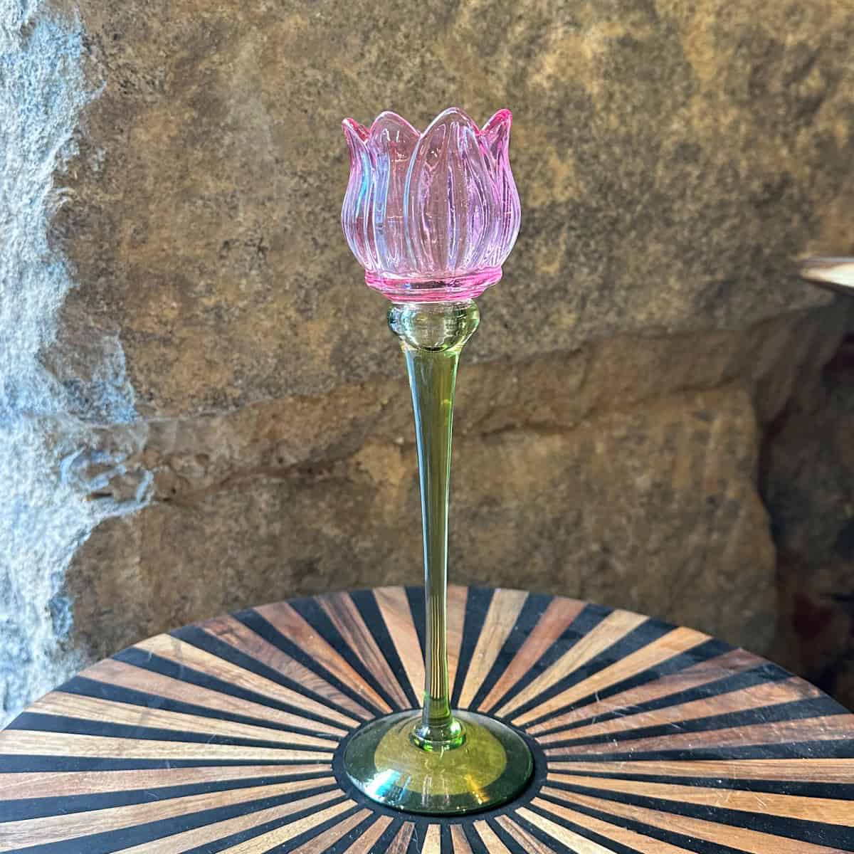 Candelabro Tulipán Rosa Fucsia Grande