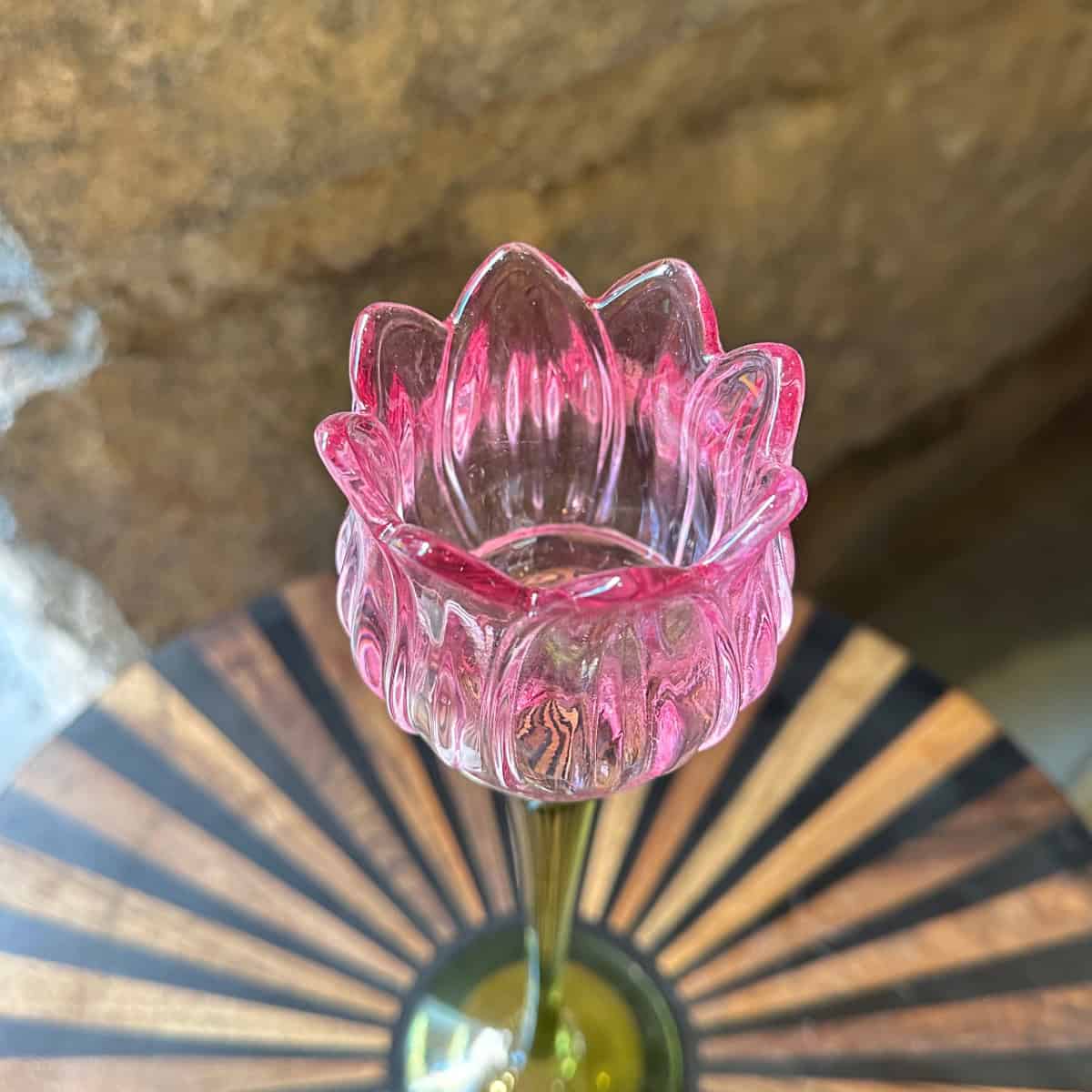 Candelabro Tulipán Rosa Fucsia Grande - Imagen 2