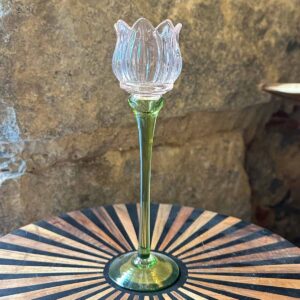 Candelabro Tulipán Rosa Pastel Grande