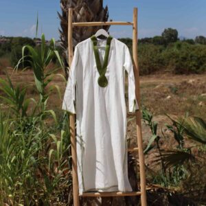 Kaftán Lino Verde