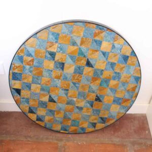 Mesa Zellige Azul & Mostaza