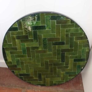 Mesa Zellige Verde Zigzag